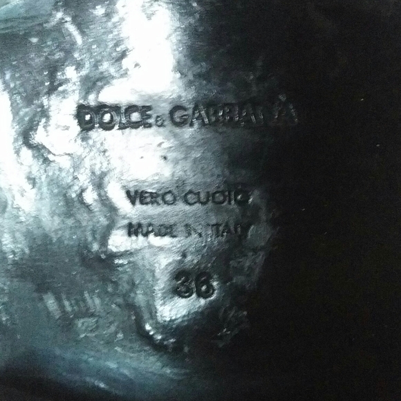 DOLCE + GABBANA - luxe silky soft black suede logo - Picture 10 of 12